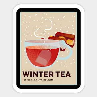 Winter tea Sticker